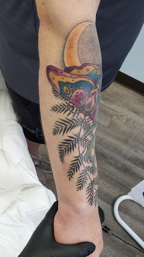 Explore princess and the frog tattoo ideas, creative tattoo ideas in Lawrenceville, available at Steele Ink Studios Body Art