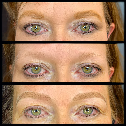 Explore christmas tree tattoo ideas, creative tattoo ideas in Peoria Heights, available at BeautiFULL Brows By Jen Microblading - Permanent Makeup Wild Honey Beauty Studio