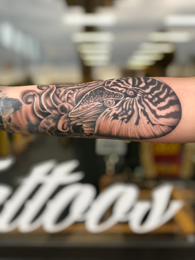 Explore aries tattoo ideas, creative tattoo ideas in Erie, available at Wayward Tattoo Studio