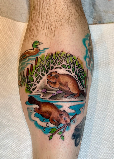 Explore dagger tattoo ideas, creative tattoo ideas in Providence, available at The Torchbearer Tattoo