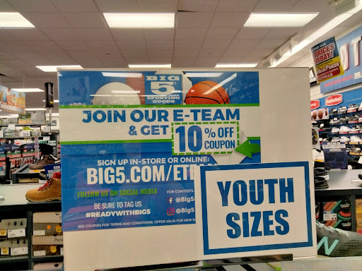 Sporting Goods Store «Big 5 Sporting Goods», reviews and photos, 510 Contra Costa Blvd, Pleasant Hill, CA 94523, USA