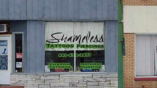 Tattoo Shop «Shameless Tattoos and Piercings», reviews and photos, 115 E Burlington Ave, Fairfield, IA 52556, USA