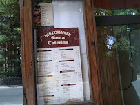 Menu du Santa Caterina à Reggello