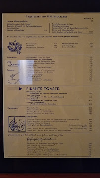 Menu / carte de Gaststätte Waldschlösschen Weimar à Weimar