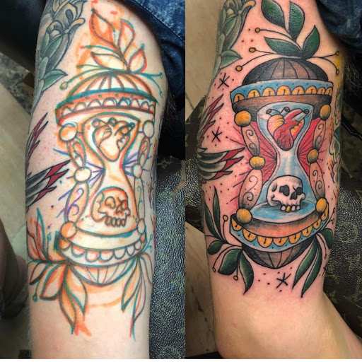 Explore be still and know tattoo ideas, creative tattoo ideas in Duluth, available at Gitchee Gumee Tattoo