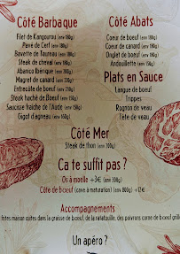 Papa Ours à Narbonne menu