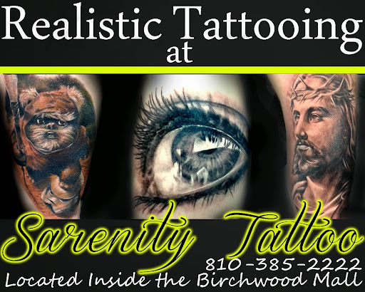 Tattoo Shop «Sarenity Tattoo & Piercing in Birchwood Mall», reviews and photos, 4350 24th Ave, Fort Gratiot Twp, MI 48059, USA