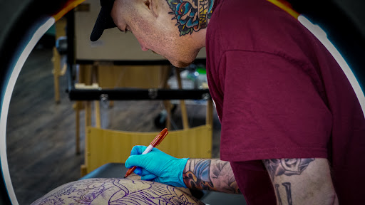 Explore tattoo ideas line work, creative tattoo ideas in San Leandro, available at Pastime Tattoo