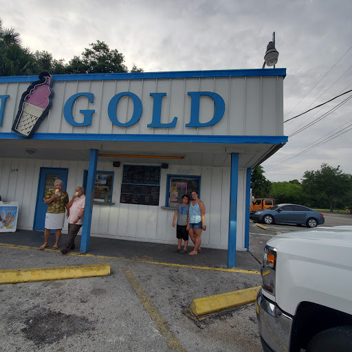 Ice Cream Shop «Frozen Gold Ice Cream Shoppe», reviews and photos, 104 Eddie Rd, New Smyrna Beach, FL 32168, USA