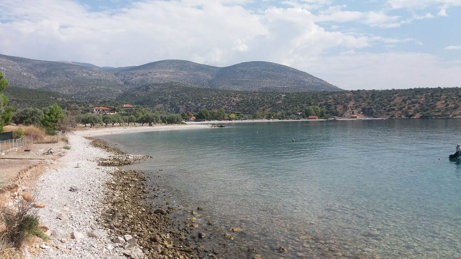 Fotografie cu Valtos beach cu o suprafață de apa pură turcoaz