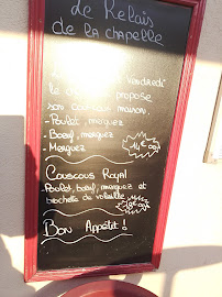 Restaurant Le Relais de la Chapelle à Toury (le menu)