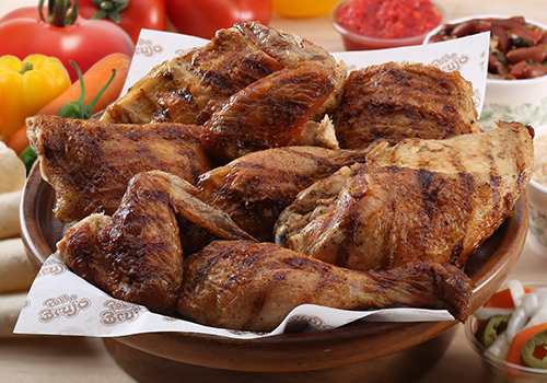 Pollo Brujo prado veraniego, tierra linda