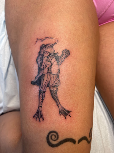 Explore penguin tattoo ideas, creative tattoo ideas in Watford City, available at Soulful Ink Studios