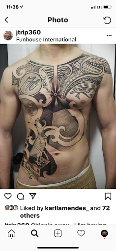 Explore upper arm tattoo ideas for women, creative tattoo ideas in San Diego, available at Funhouse Tattoo