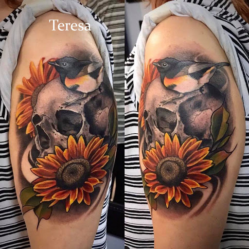 Explore mother and son matching tattoos ideas, creative tattoo ideas in Sanford, available at Venom Ink Tattoo