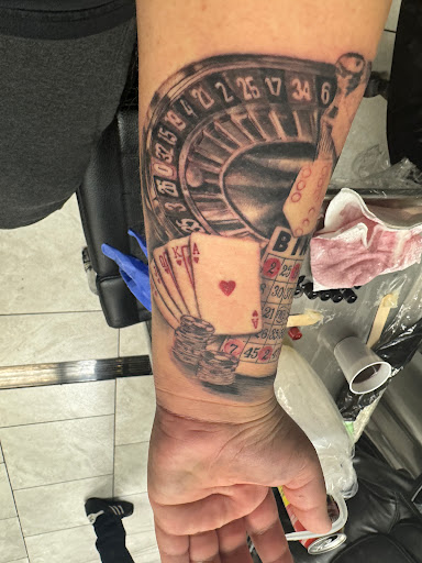 Explore trap tattoo ideas, creative tattoo ideas in Hayward, available at Twisted Illusions tattoos & piercings