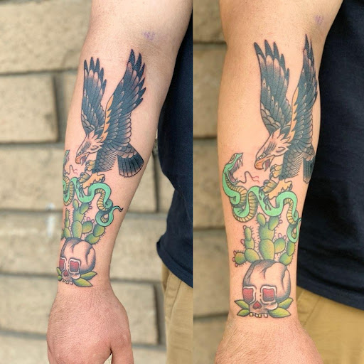 Explore land before time tattoo ideas, creative tattoo ideas in Los Alamitos, available at Mr. Inkwells Classy Tattoos