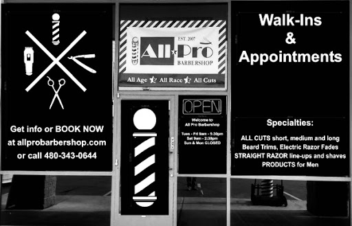 Barber Shop «All Pro Barber Shop», reviews and photos, 2344 E Baseline Rd #103, Mesa, AZ 85204, USA