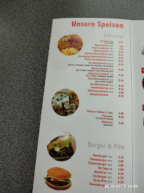 Menu du Imbiss bei Alex à Anröchte