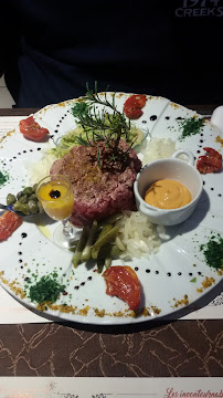 Steak tartare du Restaurant français Restaurant Louis Le Touristique à Saint-Fortunat-sur-Eyrieux - n°5