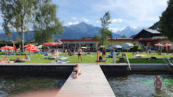 Foto av Strandbad Seespitz med en rak kustlinje