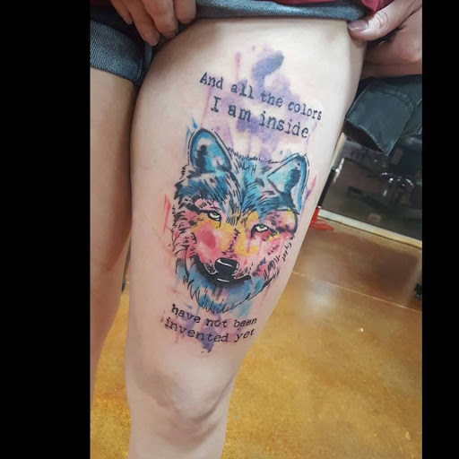 Explore anarchy tattoo ideas, creative tattoo ideas in Arlington, available at Urbans Tattoo & Piercing Studio