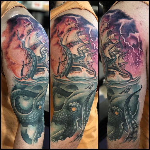 Find tattoo between breast ideas for your next unique tattoo in Gilbertsville at Tattoocek Ink Studio