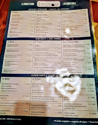 Restaurant Il Mozzicone à Rome (le menu)