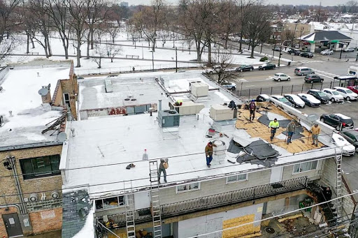 Roofing Contractor «New Edge Improvement Roofing Companies Chicago», reviews and photos, 7151 W Belmont Ave, Chicago, IL 60634, USA