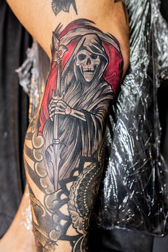 Explore esthetician tattoo ideas, creative tattoo ideas in Leesville, available at Revolution Ink Tattoo and Art Gallery