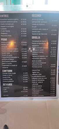 Menu du Don Papi à Bosco