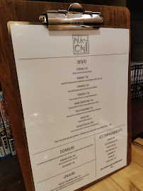 HACHI BENTO à Paris menu