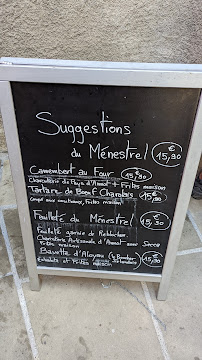 Le Ménestrel Restaurant Café à Entrevaux menu