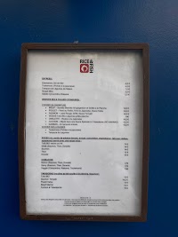 Menu / carte de Rice and Fish à Paris