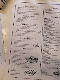 Restaurant italien Mamamì à Rome (la carte)