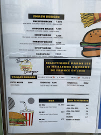 Carte du BEN'K - SMASHBURGER à Laon