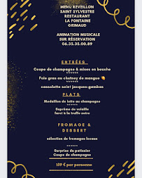 Menu / carte de Restaurant La Fontaine à Grimaud