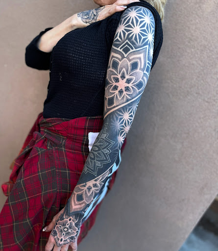 Explore dog love tattoo ideas, creative tattoo ideas in Prescott, available at BlackGold Tattoo