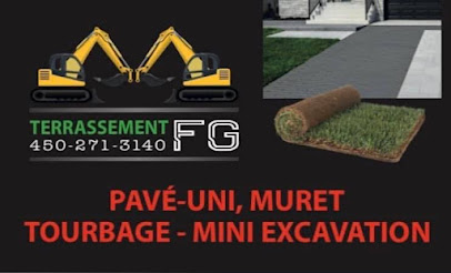 Terrassement FG - Pavé-Uni, Mini-Excavation et Pose de Tourbe Joliette
