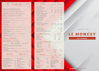 Menu / carte de Brasserie Le Moncey à Paris