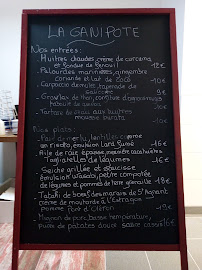 Menu / carte de LA GANIPOTE à Saint-Pierre-d'Oléron