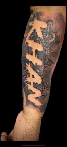 Explore michael myers tattoo ideas, creative tattoo ideas in Weatherford, available at Weatherford Tattoo Co.