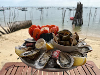 Plats et boissons du Restaurant de fruits de mer Chez Guillaume Degustation d'huitres à Lège-Cap-Ferret - n°3