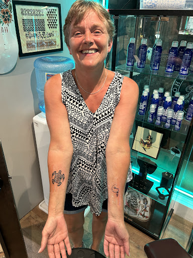 Explore mom name tattoo ideas for guys, creative tattoo ideas in Honolulu, available at Aloha Tattoo Waikiki Hilton Hawaiian Village Rainbow Bazaar