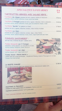 La Bastille à Annecy menu