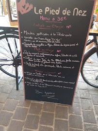 Le Pied de Nez à Le Castellet menu