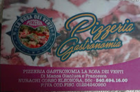 Menu / carte de La Rosa dei Venti di Gianluca e Francesca Manca à Nurachi