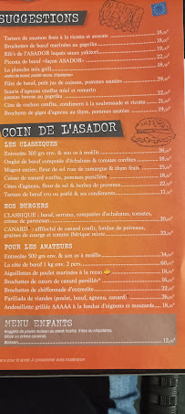 Restaurant Restaurant L'Asador à L'Union (le menu)