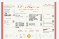 Menu du La Riviera à Formia