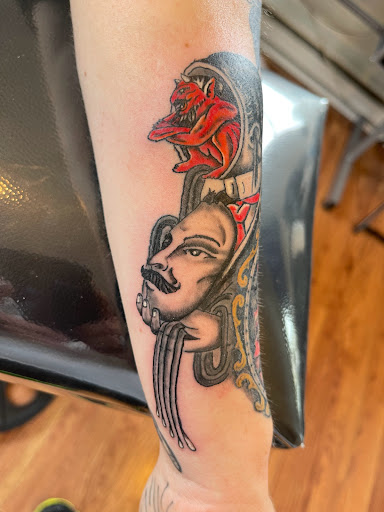 Explore underarm tattoo ideas, creative tattoo ideas in Butler, available at Kryptic Skin Tattoo